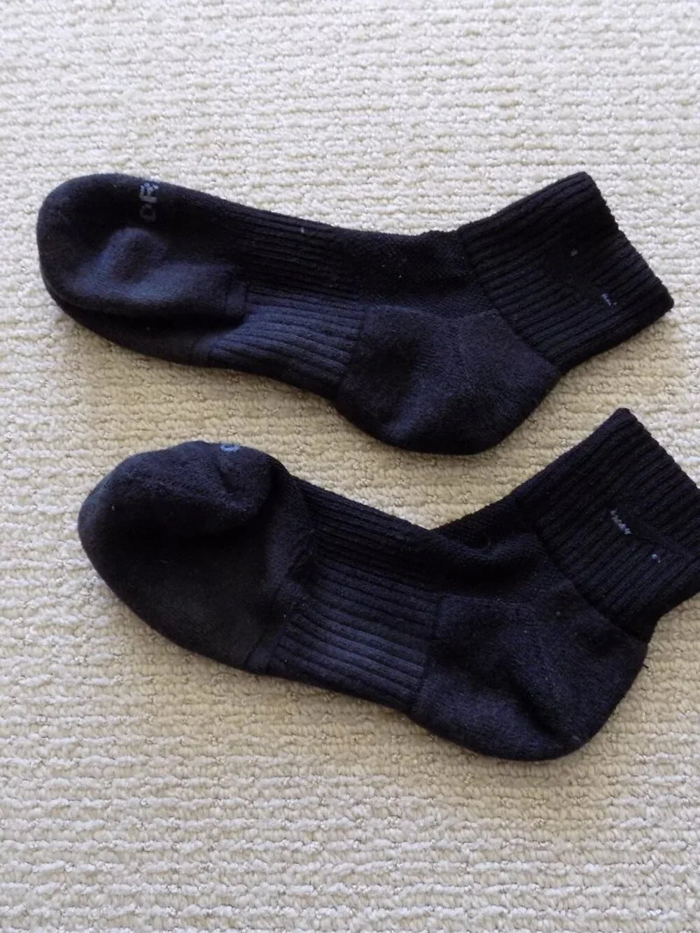 MENS NIKE EVERYDAY COTTON CUSHIONED ANKLE RUNNING SOCKS BLACK